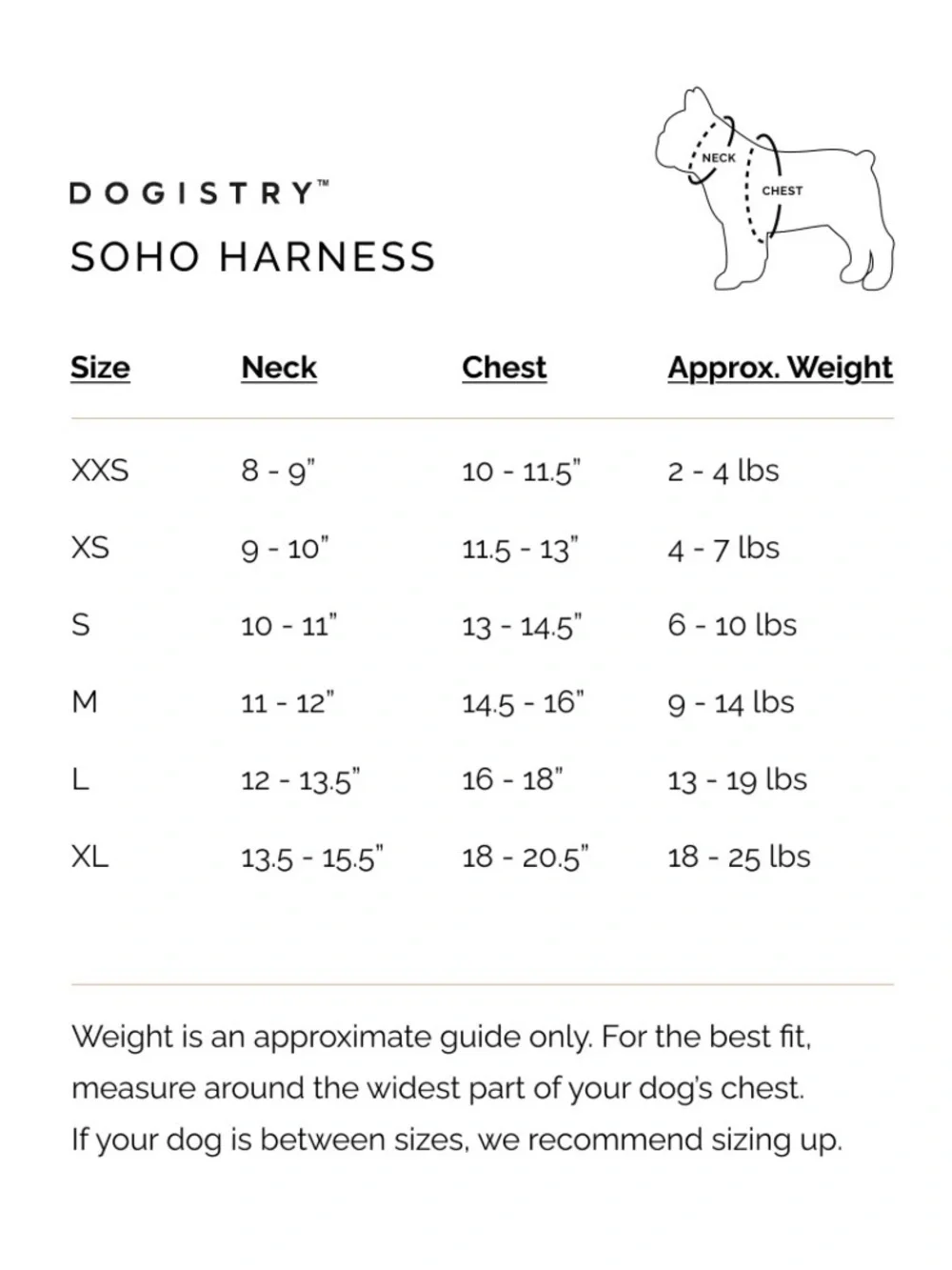 NWT Dogistry New York SoHo Dog Harness with D-Ring Size: Medium - Color: Dune